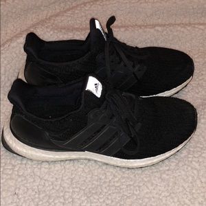 Black adidas ultra boosts